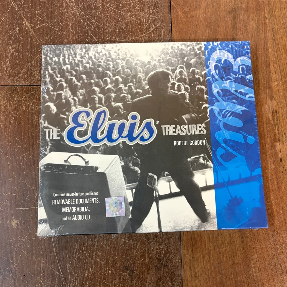 The Elvis Treasures Robert Gordon Barnes & Noble Book Memorabilia CD New Sealed